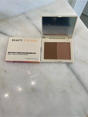 New Sun Sculpt Weightless Bronzer Duo - Brown Shade